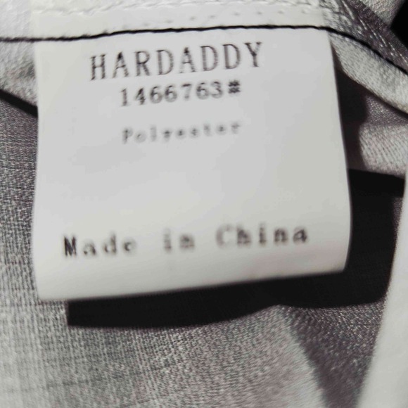 HARDADDY Men's Blue Ombre Palm Tree Button Down Short Sleeve Shirt New With Tag - Picture 3 of 9